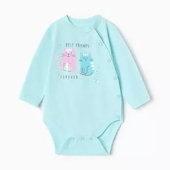 Боди для девочки, цвет мятный, рост 86 см