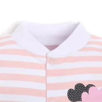 Боди для девочки, цвет розовый, рост 56-62 см