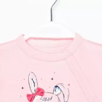 Боди для девочки, цвет розовый, рост 62 см