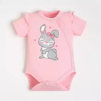 Боди для девочки, цвет розовый, рост 80