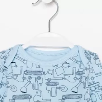 Боди для мальчика, цвет голубой, рост 56-62 см