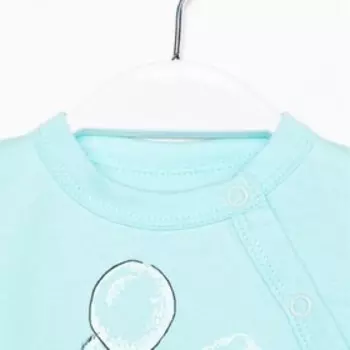 Боди для мальчика, цвет мятный, рост 62 см