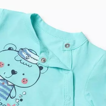 Боди для мальчика, цвет зеленый, рост 62 см