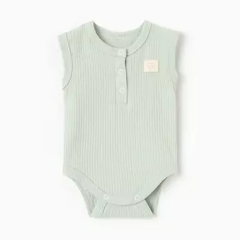 Боди Крошка Я BASIC LINE, рост 62-68 см, зелёное
