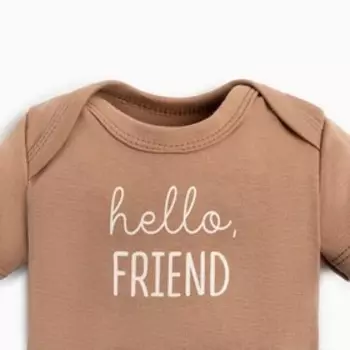 Боди детское Крошка Я BASIC LINE, рост 68-74 см, коричневое