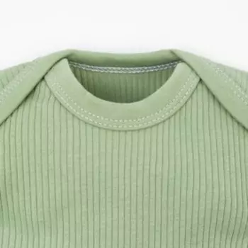 Боди детское Крошка Я BASIC LINE, рост 74-80 см, зелёное
