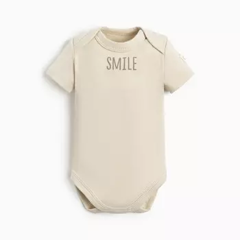 Боди детское Крошка Я BASIC LINE, рост 80-86 см, молочное