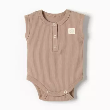 Боди Крошка Я BASIC LINE, рост 80-86 см, коричневое