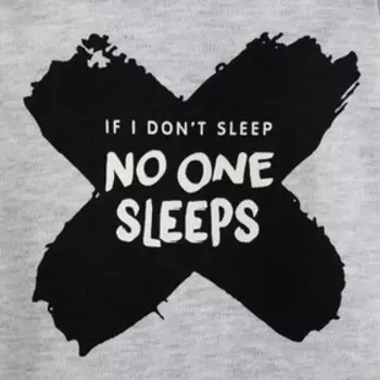 Боди Крошка Я "Black white", цвет серый, размер 26, рост 74-80 см