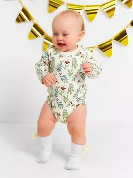 Боди Крошка Я Christmas, рост 80-86 см, молочное