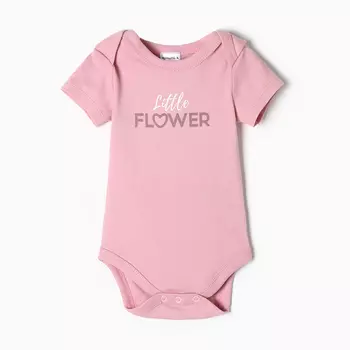 Боди Крошка Я Flower, рост 68-74 см, розовое