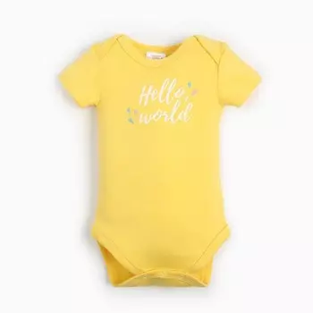 Боди Крошка Я Flower, рост 86-92 см, жёлтое