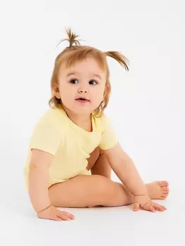 Боди Крошка Я Melange, рост 62-68, жёлтое