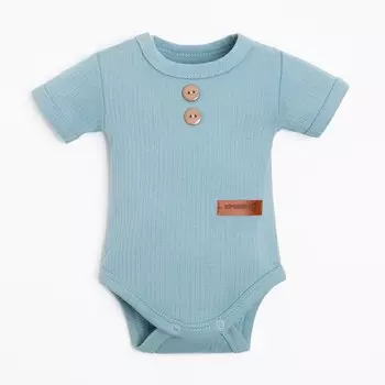 Боди Крошка Я Nature, рост 68-74 см, синее