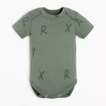 Боди Крошка Я NY, рост 86-92 см, хаки