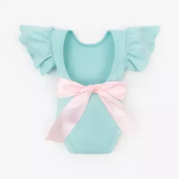 Боди Крошка Я «Розовый бант», рост 86-92 см, бирюзовое