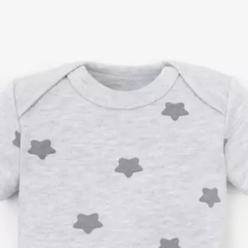 Боди Крошка Я "Звездочки", серый, рост 86-92 см