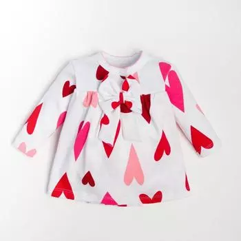 Боди-платье Крошка Я "Сердца" рост 62-68 см