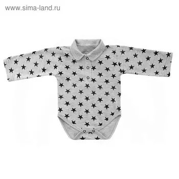 Боди-поло с длинным рукавом, рост 68 см