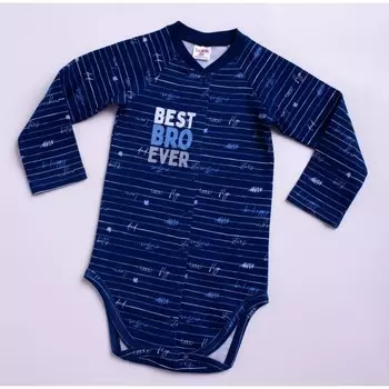 Боди, рост 86 см, цвет синий