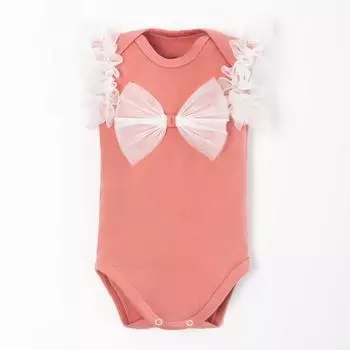 Боди с бантиком «Крошка Я» BASIC LINE, рост 74-80 см