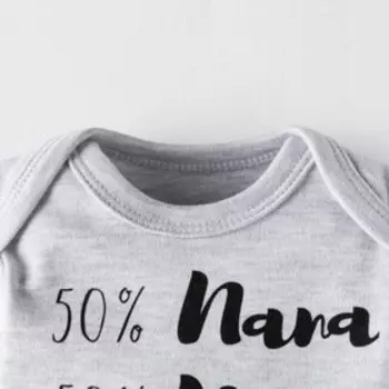 Боди с длинным рукавом «Крошка Я. Люблю маму и папу», рост 62-68 см, серое