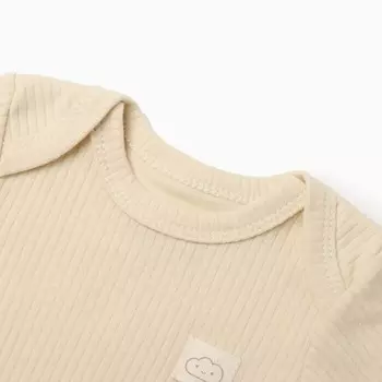 Боди с длинным рукавом «Крошка Я», рост 80-86 см, бежевое