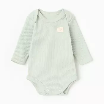 Боди с длинным рукавом «Крошка Я», рост 62-68 см, зелёное