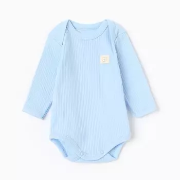 Боди с дл. рукавом Крошка Я , рост 86-92 см, голубой
