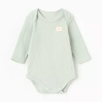 Боди с длинным рукавом «Крошка Я», рост 74-80 см, зелёное