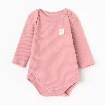 Боди с длинным рукавом «Крошка Я», рост 68-74 см, розовое