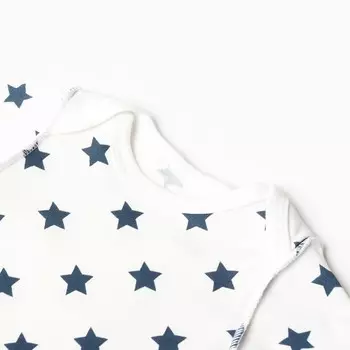 Боди с длинным рукавом, цвет молочный, рост 68 см