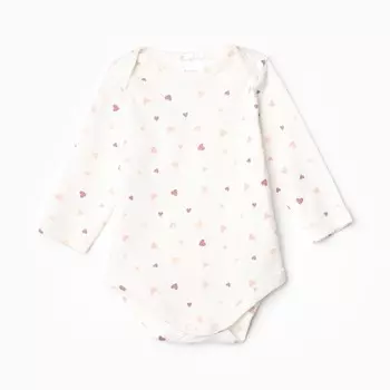 Боди с длинным рукавом, цвет молочный, рост 74 см