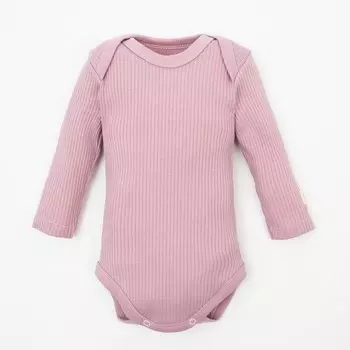Боди с длинным рукавом Крошка Я, BASIC LINE, рост 68-74 см, цвет розовый