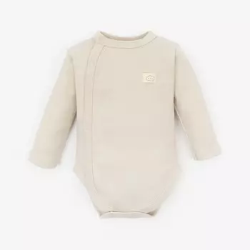 Боди с длинным рукавом Крошка Я, BASIC LINE, рост 68-74 см, цвет молочный