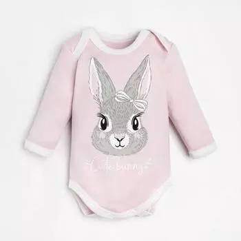 Боди с длинным рукавом Крошка Я «Зайчик», рост 74-80 см