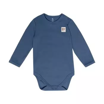 Боди с длинным рукавом, рост 62 см, цвет синий