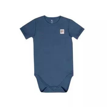 Боди с коротким рукавом Basic, рост 62 см, цвет синий
