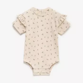 Боди Крошка Я Wildflowers, рост 86-92 см, бежевое