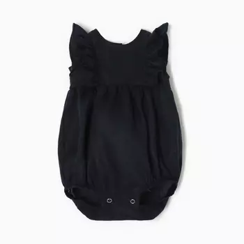 Боди с рюшей «Крошка Я» Linen, рост 68-74, синее