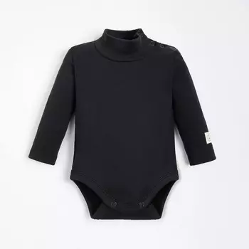 Боди-водолазка Крошка Я BASIC LINE, рост 80-86 см, чёрное