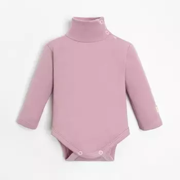 Боди-водолазка Крошка Я BASIC LINE, рост 62-68 см, розовое