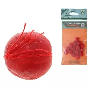 Бойлики "Мастер Карп", d=12 мм, клубника (набор 15 шт)