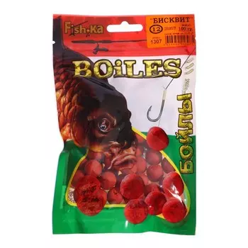 Бойлы Fish.ka, бисквит, 12 мм, 100 г