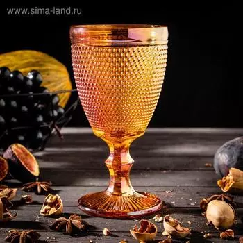 Бокал «Династия», 250 мл, 8,5×8,5×16,5, цвет золото