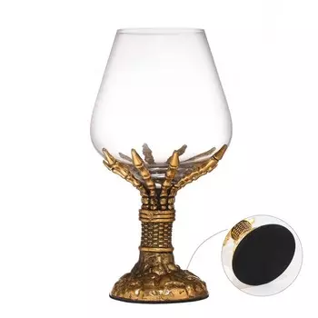 Бокал для коньяка «Рука скелета», 550 мл, золото