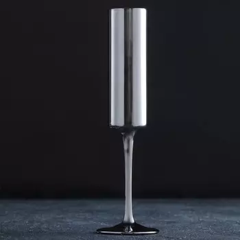 Бокал для шампанского «Алхимия», 200 мл, цвет серый