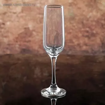 Бокал для шампанского Paabahe Isabella, 200 мл, стекло, прозрачный