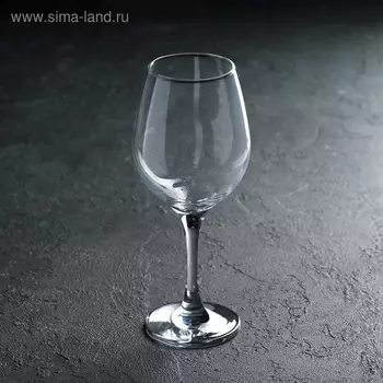 Бокал для вина Paabahe Amber, 365 мл, стекло, прозрачный