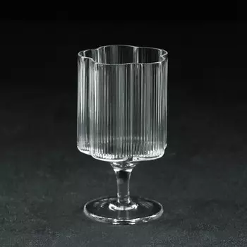 Бокал для вина «Флер», 230 мл, 6.712 см, стекло, прозрачный